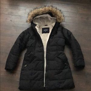 Girls Winter Lined Fleece Lands End Parka